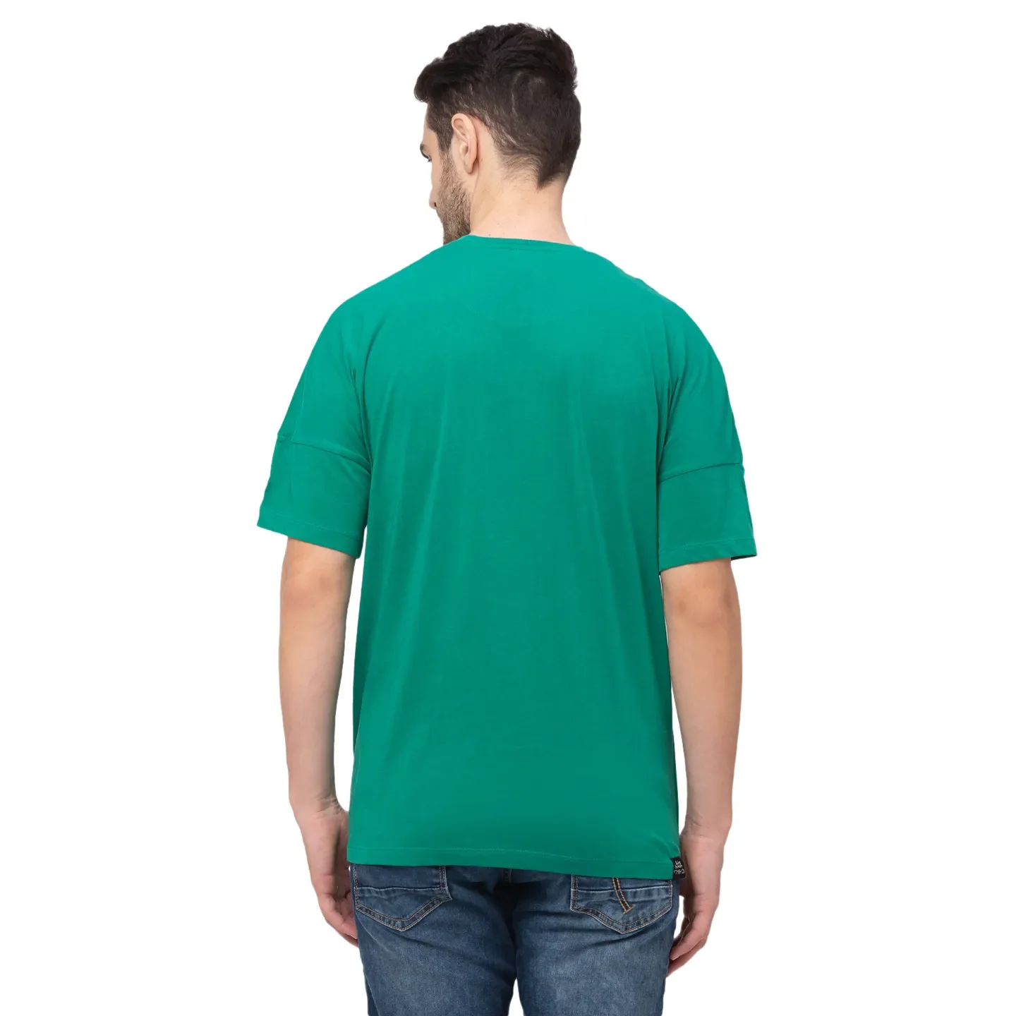 Vivid Green Regular Fit Round Neck Men's T-Shirt by Being Human Clothing - Image 5