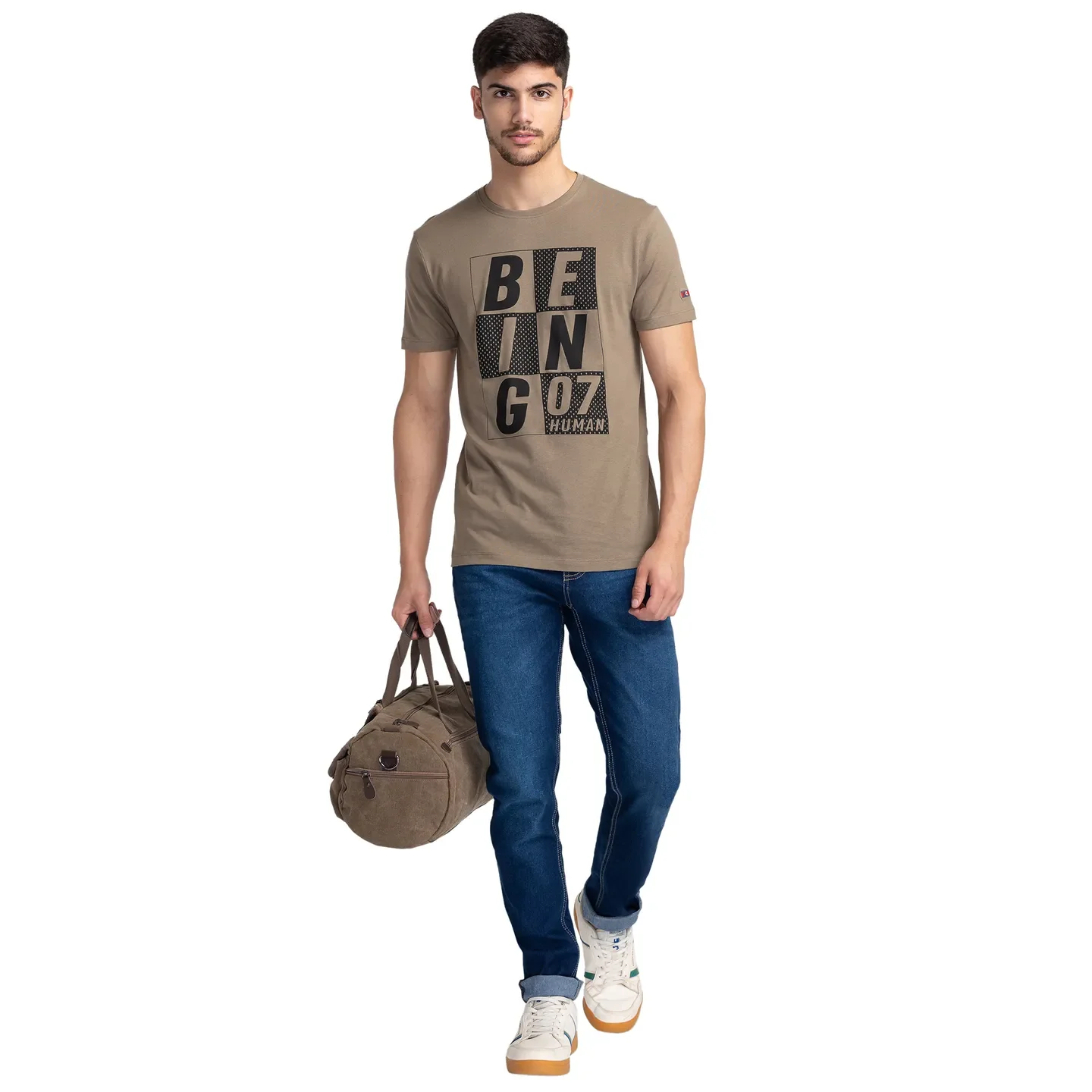 Grey Regular Fit Men's Short Sleeves T-Shirt by Being Human Clothing - Image 6