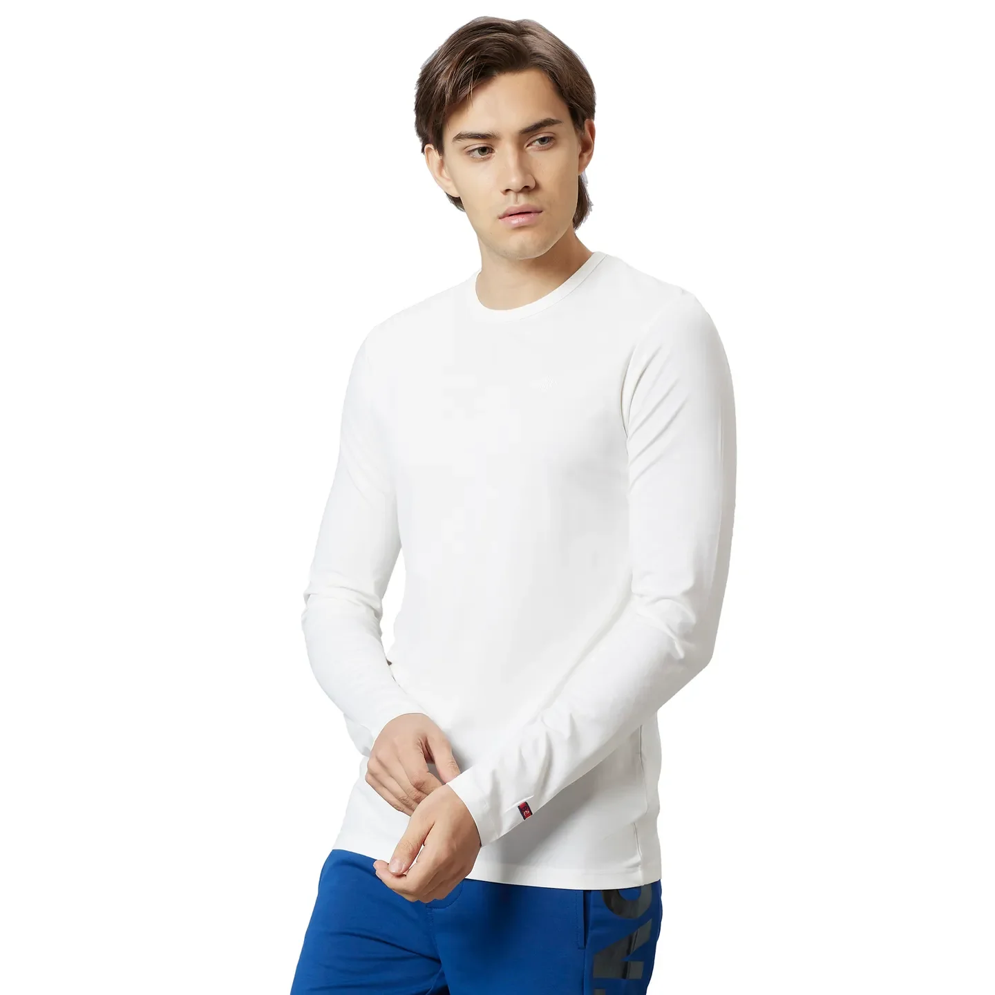 White Regular Fit Round Neck Men's T-Shirt by Being Human Clothing - Image 3