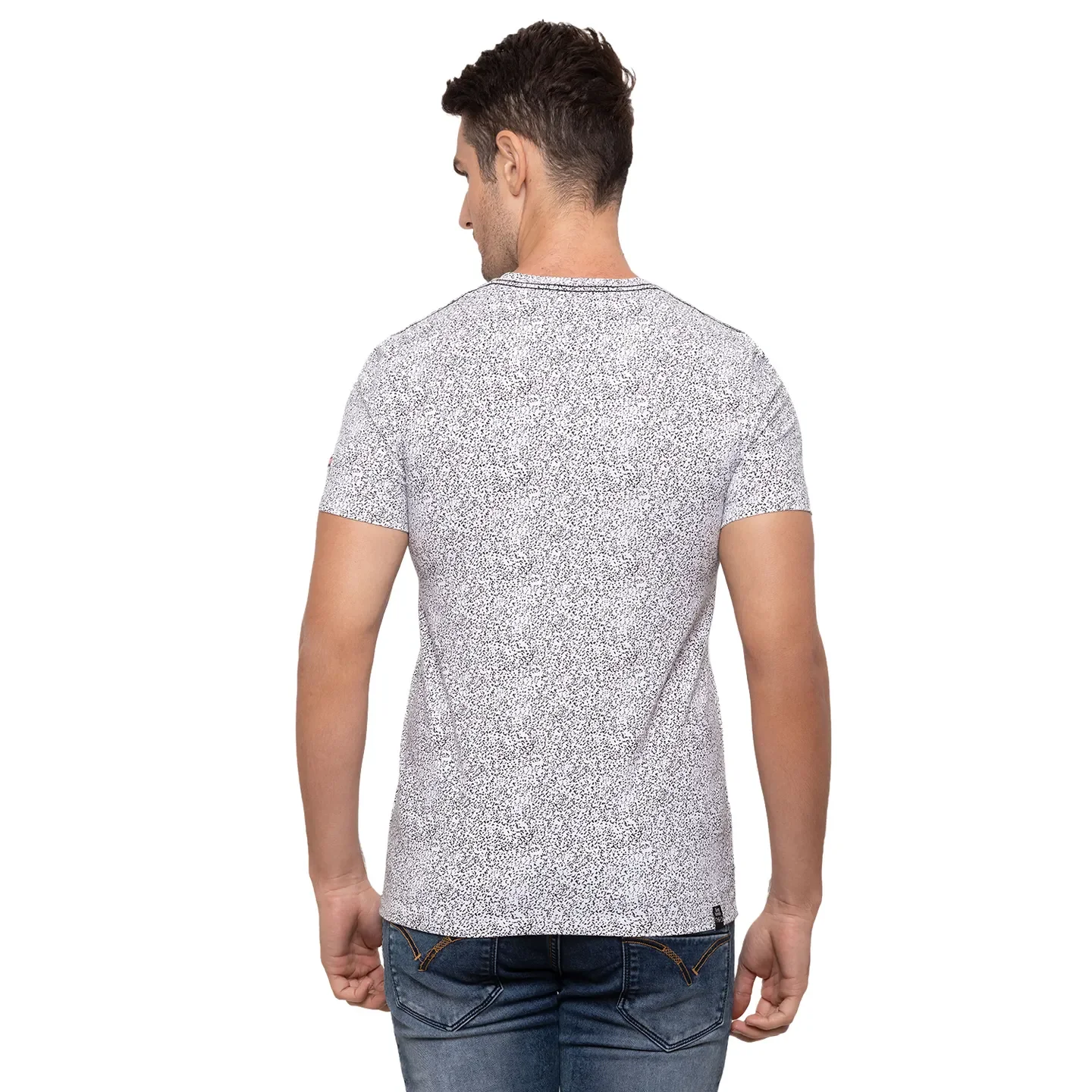 White Regular Fit Men's T-Shirt by Being Human Clothing - Image 3