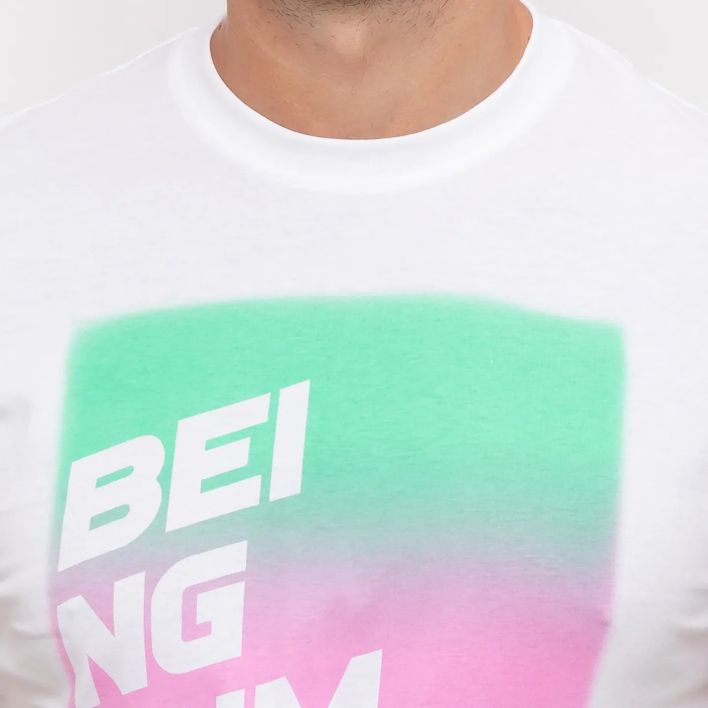 White Regular Fit Men's Short Sleeves T-Shirt by Being Human Clothing - Image 5