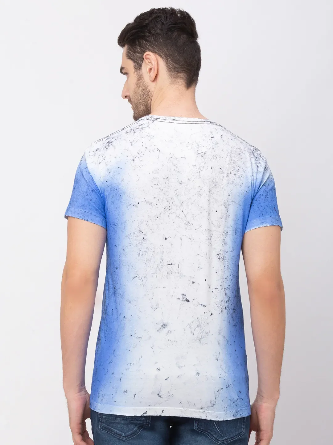 White Regular Fit Men's Short Sleeves T-Shirt by Being Human Clothing - Image 2
