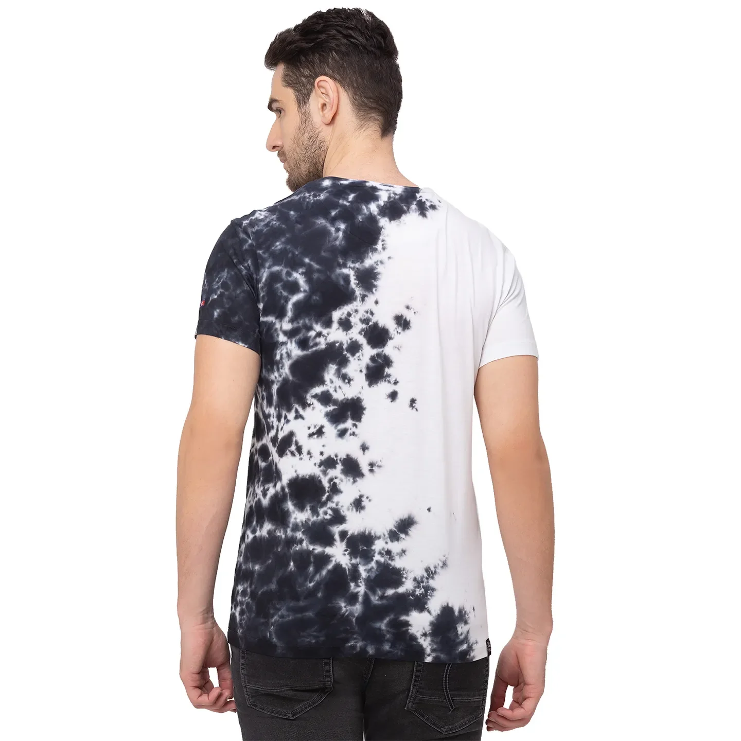 White Regular Fit Men's Short Sleeves T-Shirt by Being Human Clothing - Image 3