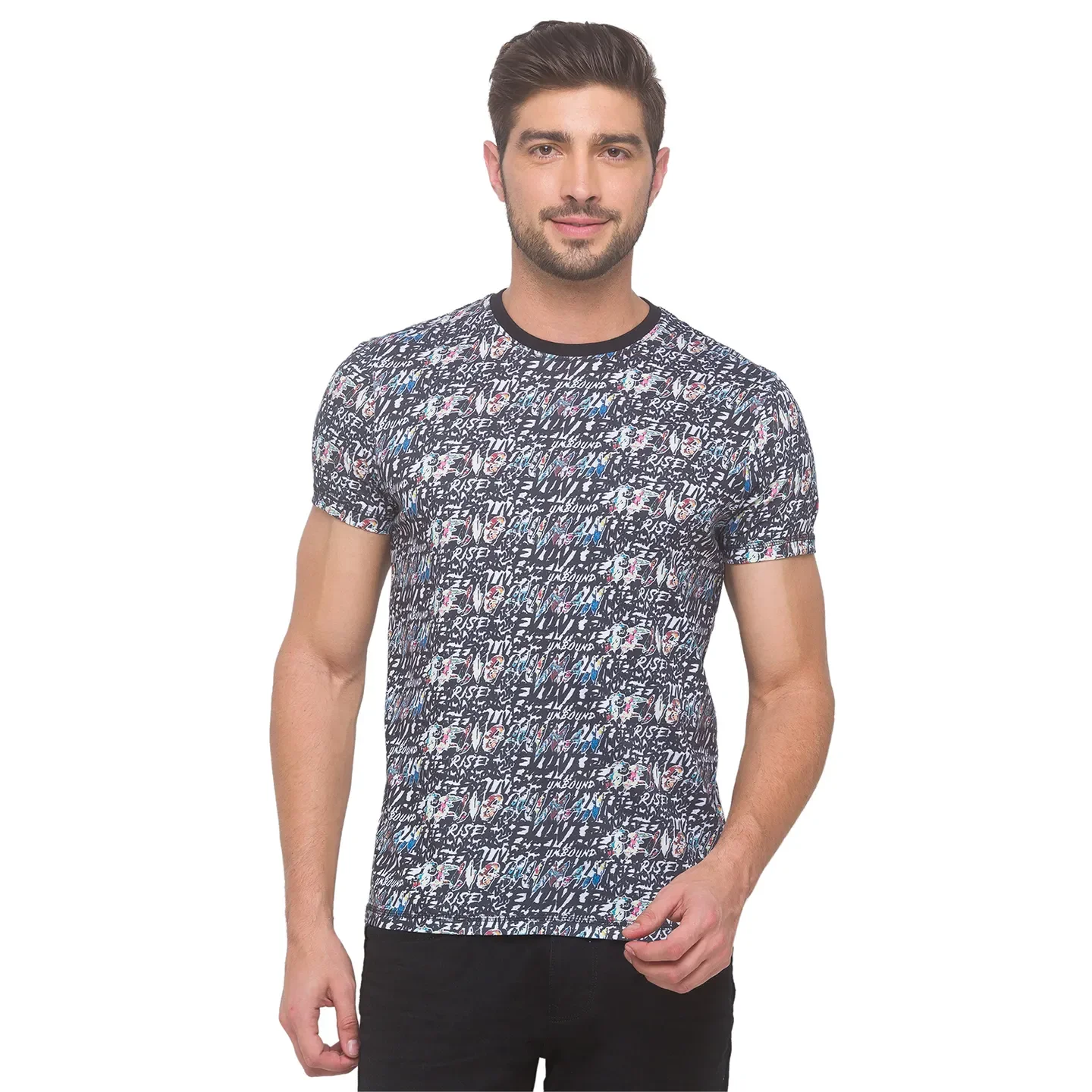 White Regular Fit Round Neck Men's T-Shirt by Being Human Clothing - Image 5