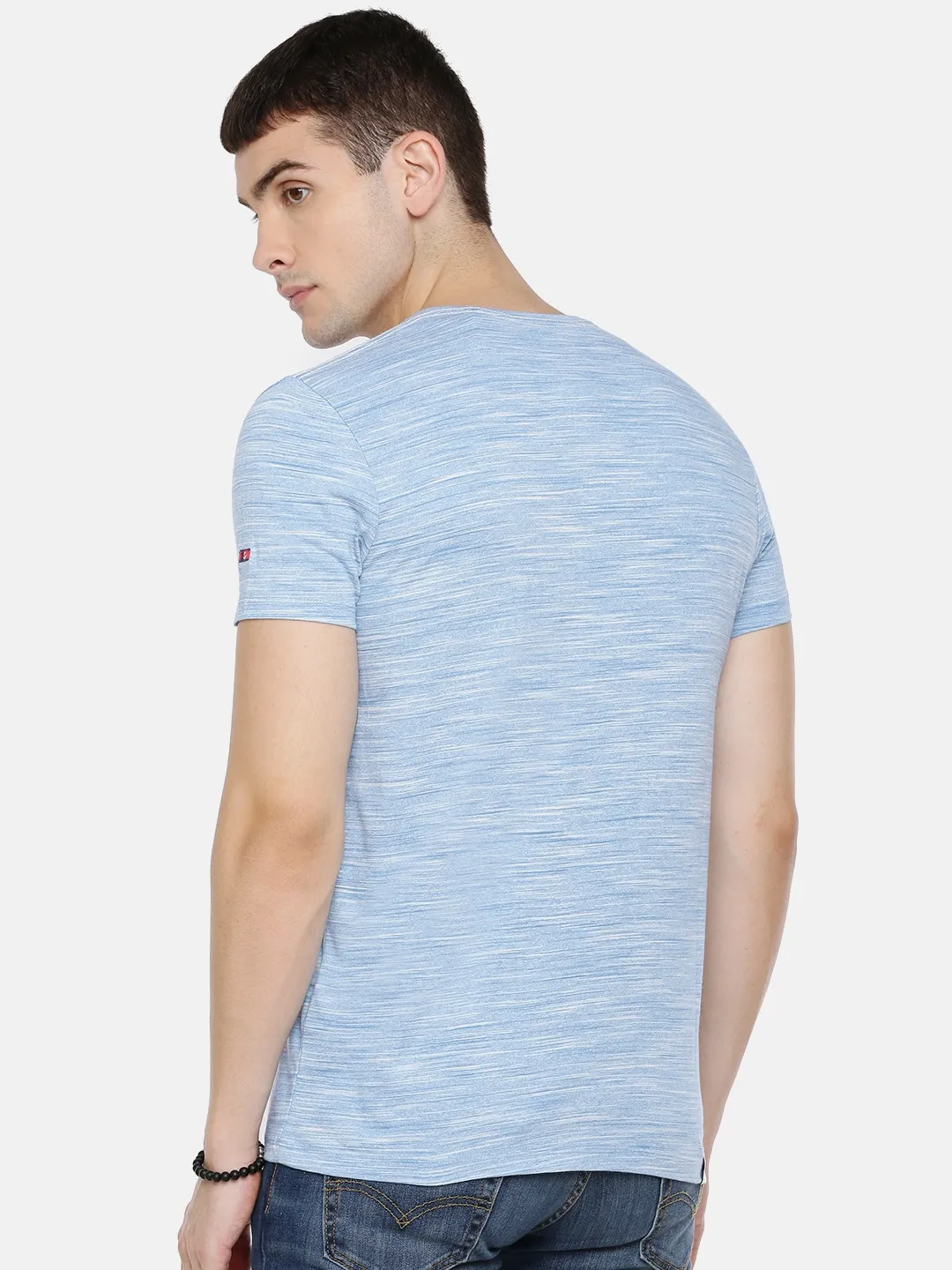 White Regular Fit Men's Short Sleeves T-Shirt by Being Human Clothing - Image 5