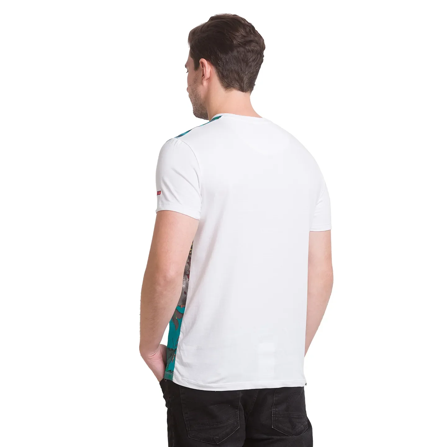 White Regular Fit Round Neck Men's T-Shirt by Being Human Clothing - Image 7