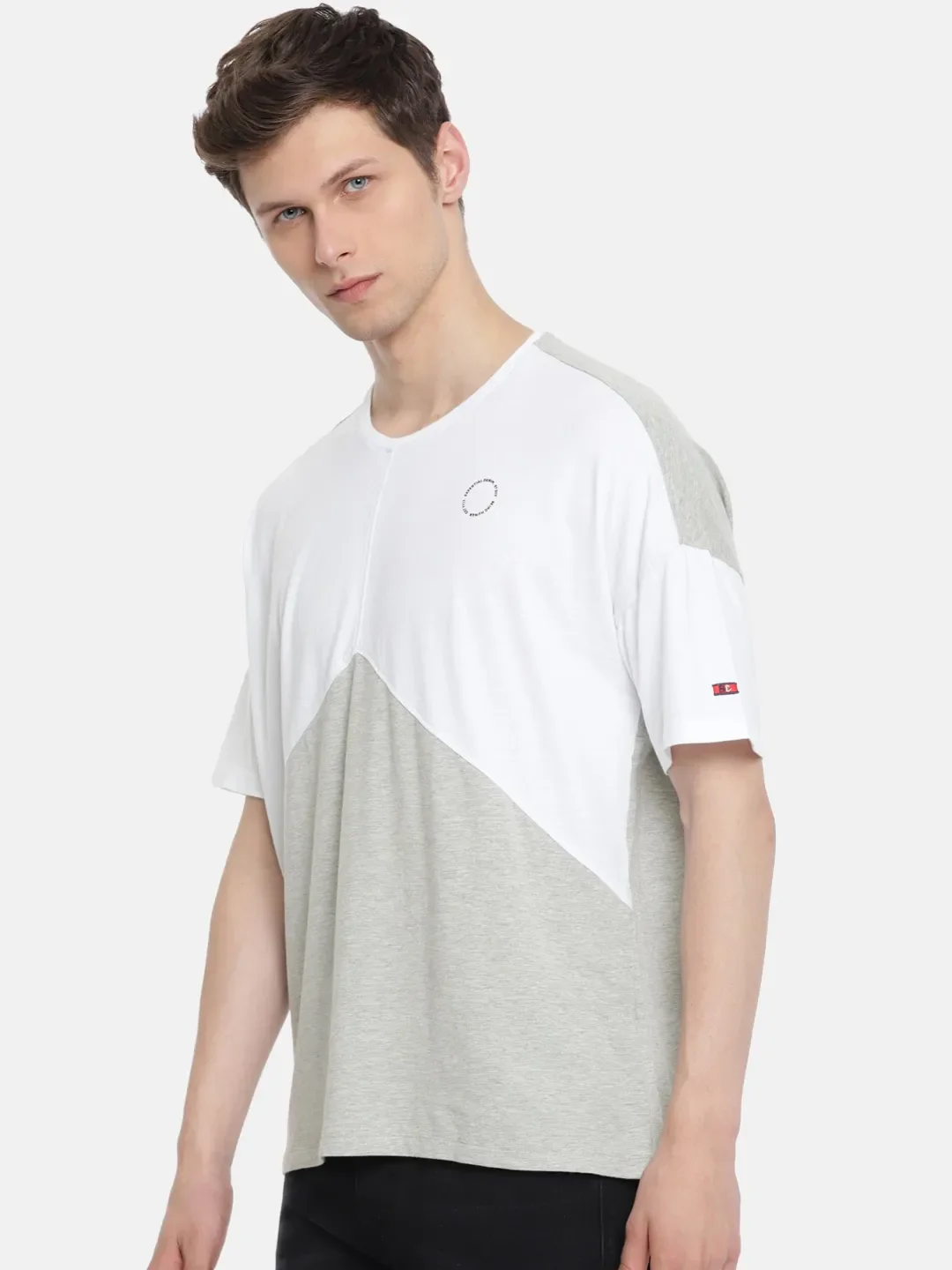 White Regular Fit Round Neck Men's T-Shirt by Being Human Clothing - Image 2