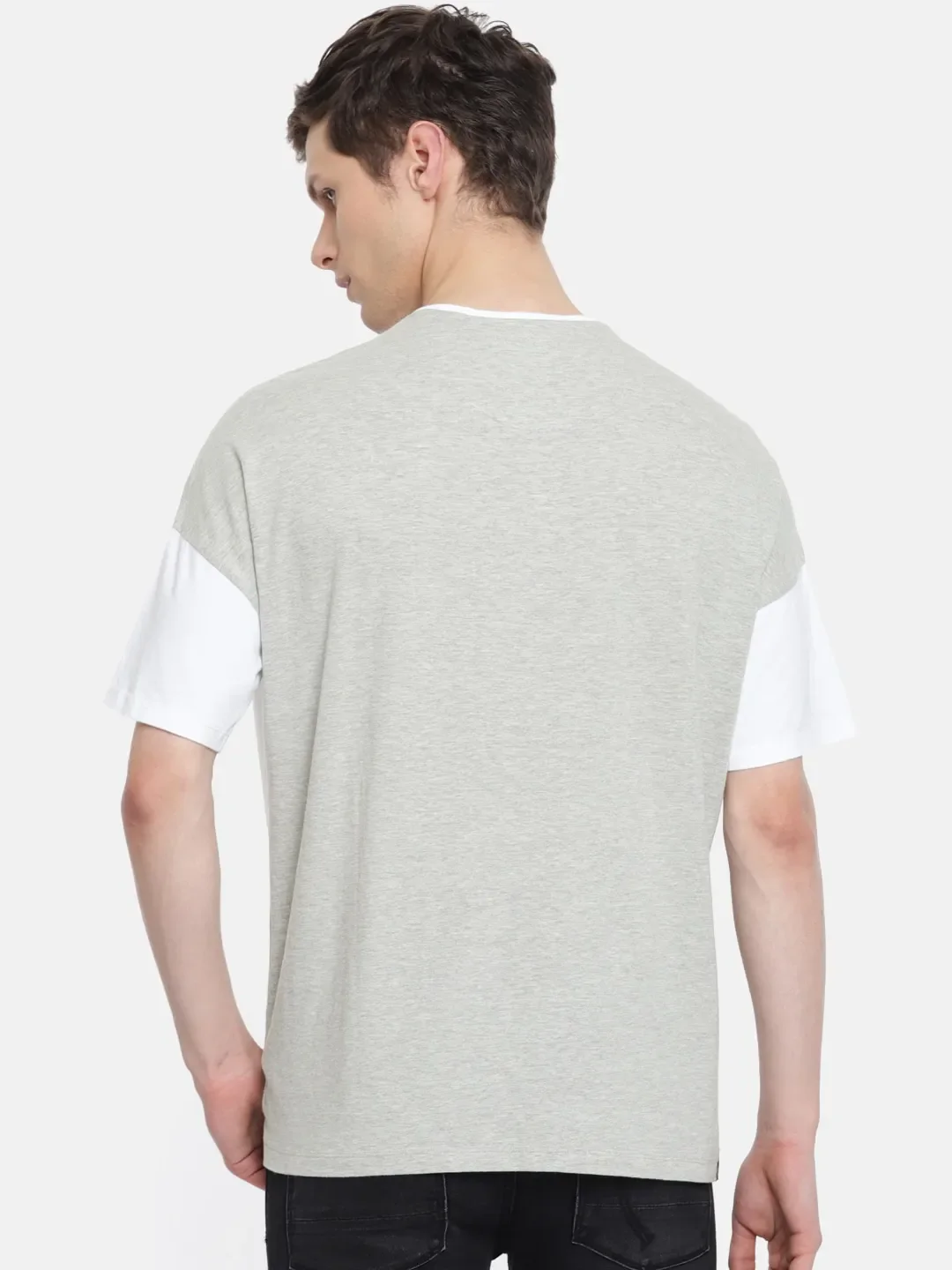 White Regular Fit Round Neck Men's T-Shirt by Being Human Clothing - Image 3