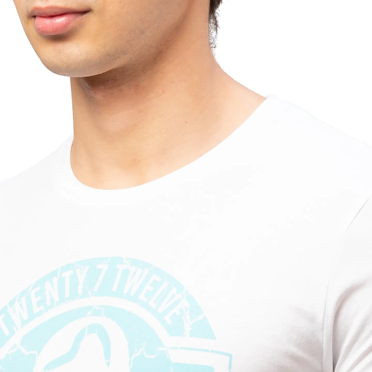 White Regular Fit Men's Short Sleeves T-Shirt by Being Human Clothing - Image 4