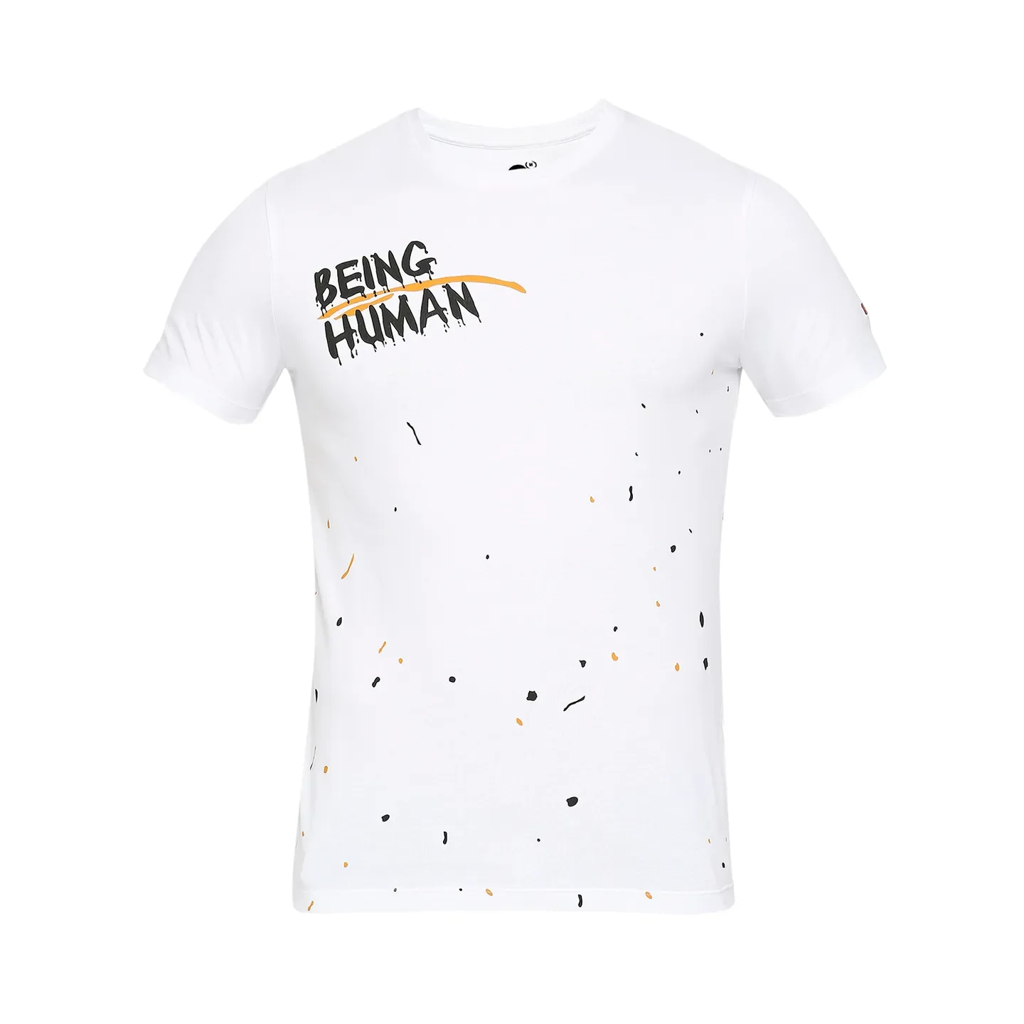White Regular Fit Men's Short Sleeves T-Shirt by Being Human Clothing - Image 7