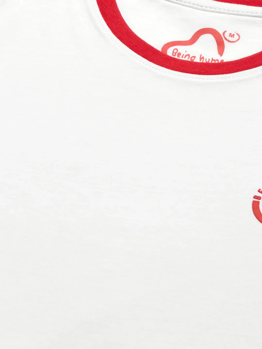 White Regular Fit Men's Short Sleeves T-Shirt by Being Human Clothing - Image 4