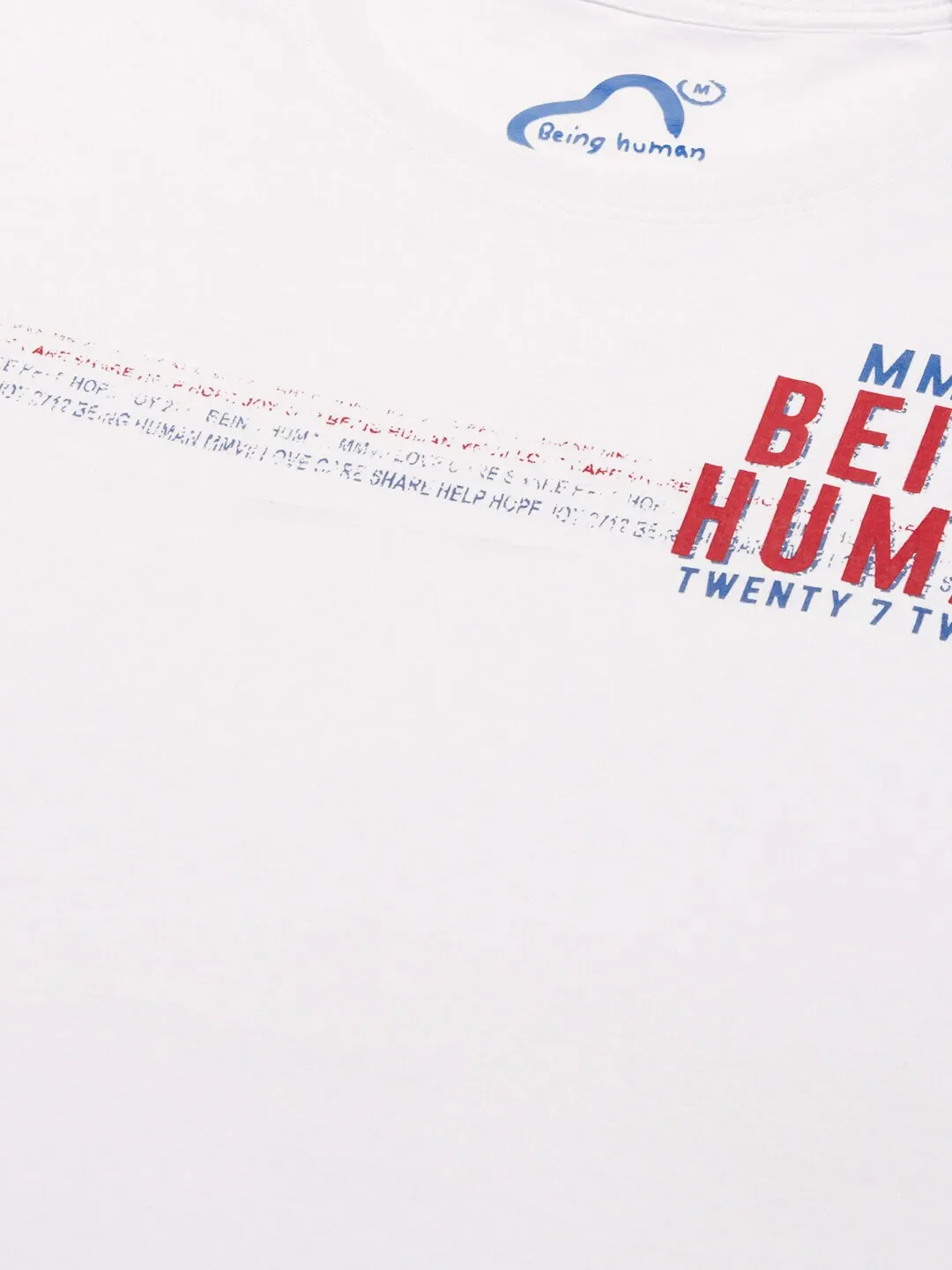 White Regular Fit Men's Short Sleeves T-Shirt by Being Human Clothing - Image 4