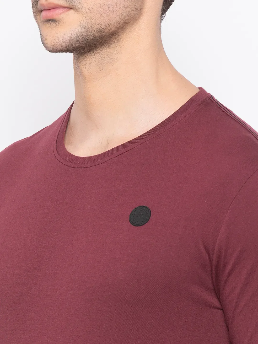 Red Regular Fit Men's Long Sleeves T-Shirt by Being Human Clothing - Image 4