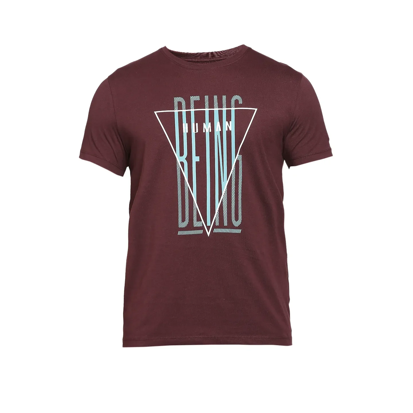 Red Regular Fit Men's Short Sleeves T-Shirt by Being Human Clothing - Image 7