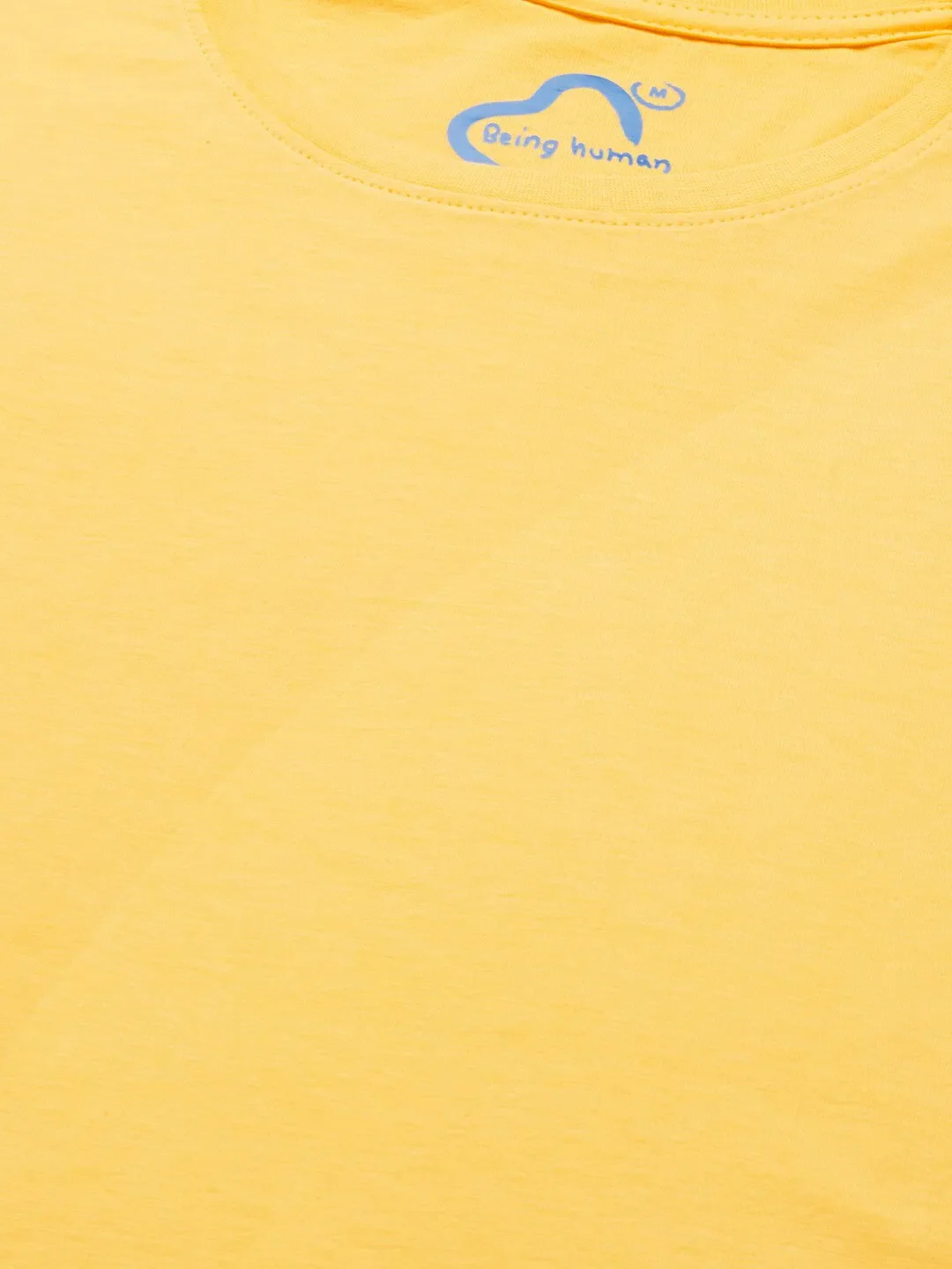 Yellow Regular Fit Men's Short Sleeves T-Shirt by Being Human Clothing - Image 4