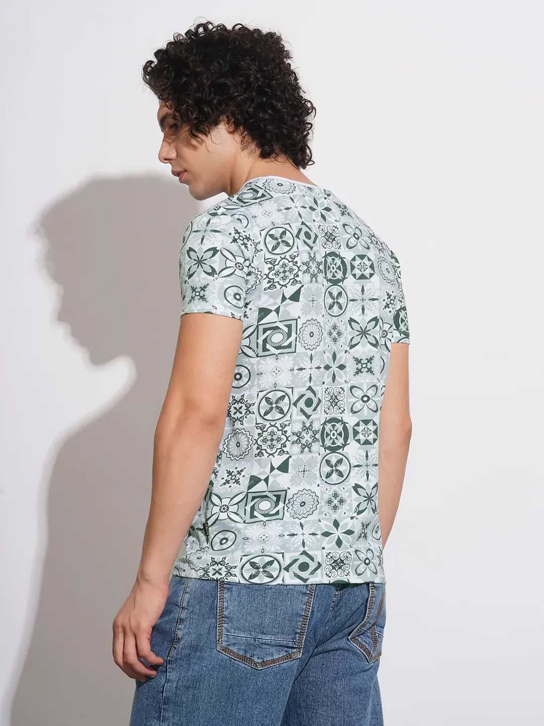 White Regular Fit Men's Short Sleeves T-Shirt by Being Human Clothing - Image 3
