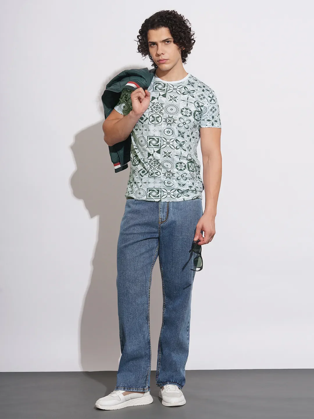 White Regular Fit Men's Short Sleeves T-Shirt by Being Human Clothing - Image 4