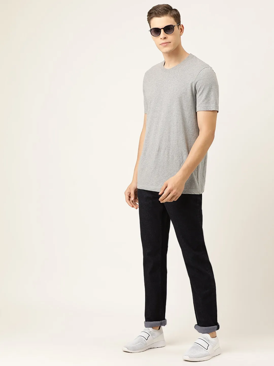 Black Regular Fit Men's Denims by Being Human Clothing - Image 4