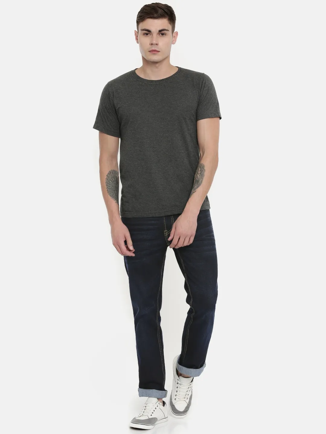 Blue Regular Fit Men's Denims by Being Human Clothing - Image 4
