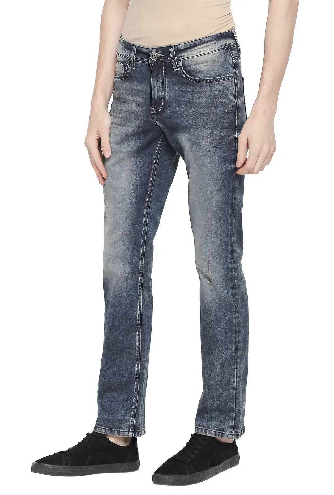 Blue Regular Fit Men's Denims by Being Human Clothing - Image 3