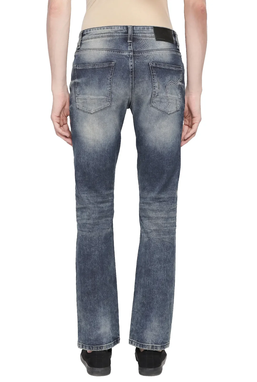 Blue Regular Fit Men's Denims by Being Human Clothing - Image 4