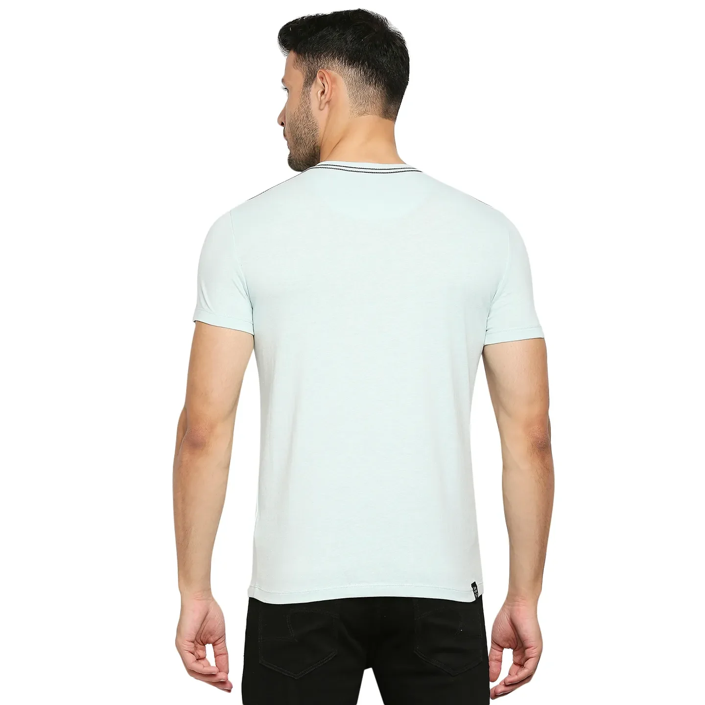 Grey Regular Fit Men's Short Sleeves T-Shirt by Being Human Clothing - Image 4