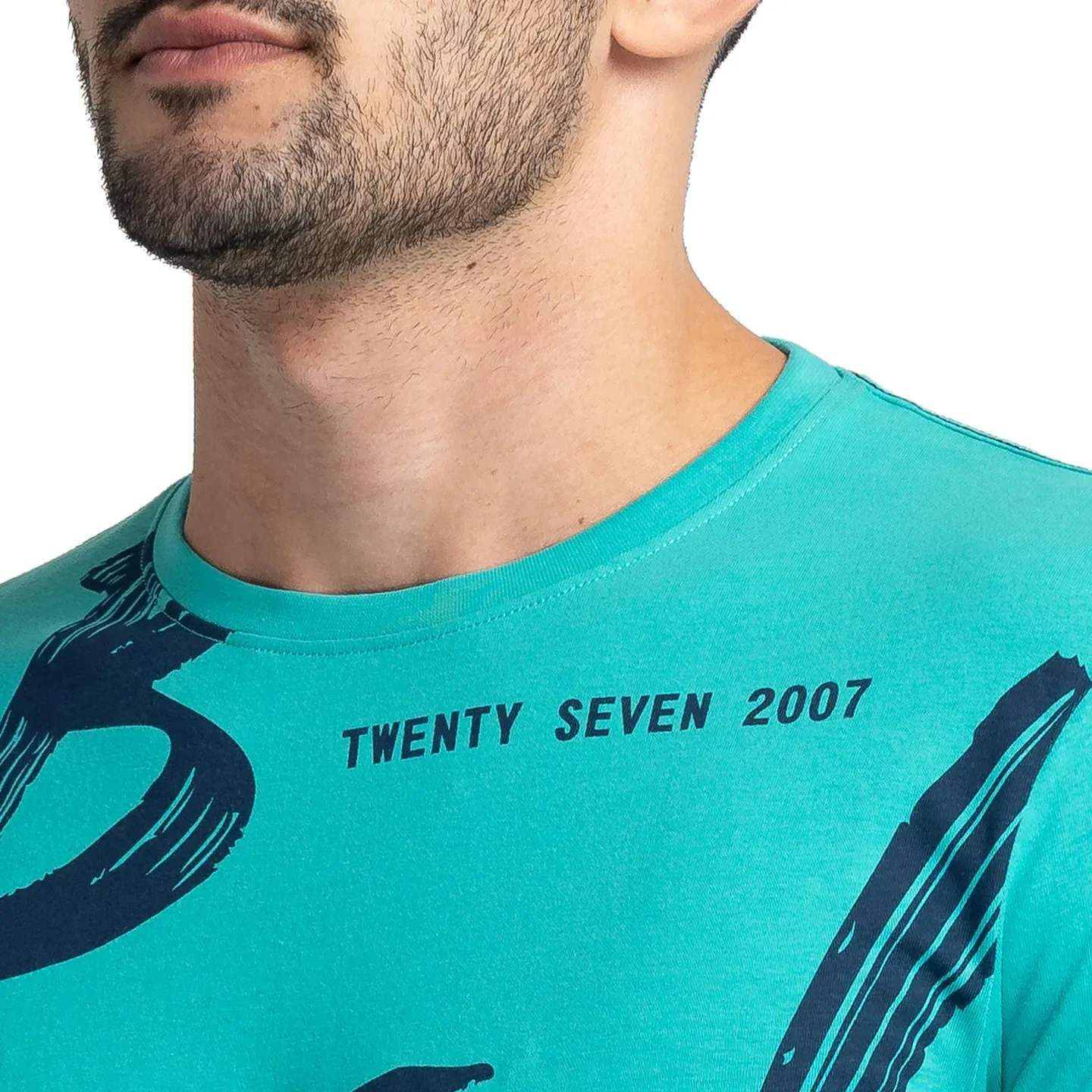 Green Regular Fit Men's Short Sleeves T-Shirt by Being Human Clothing - Image 5
