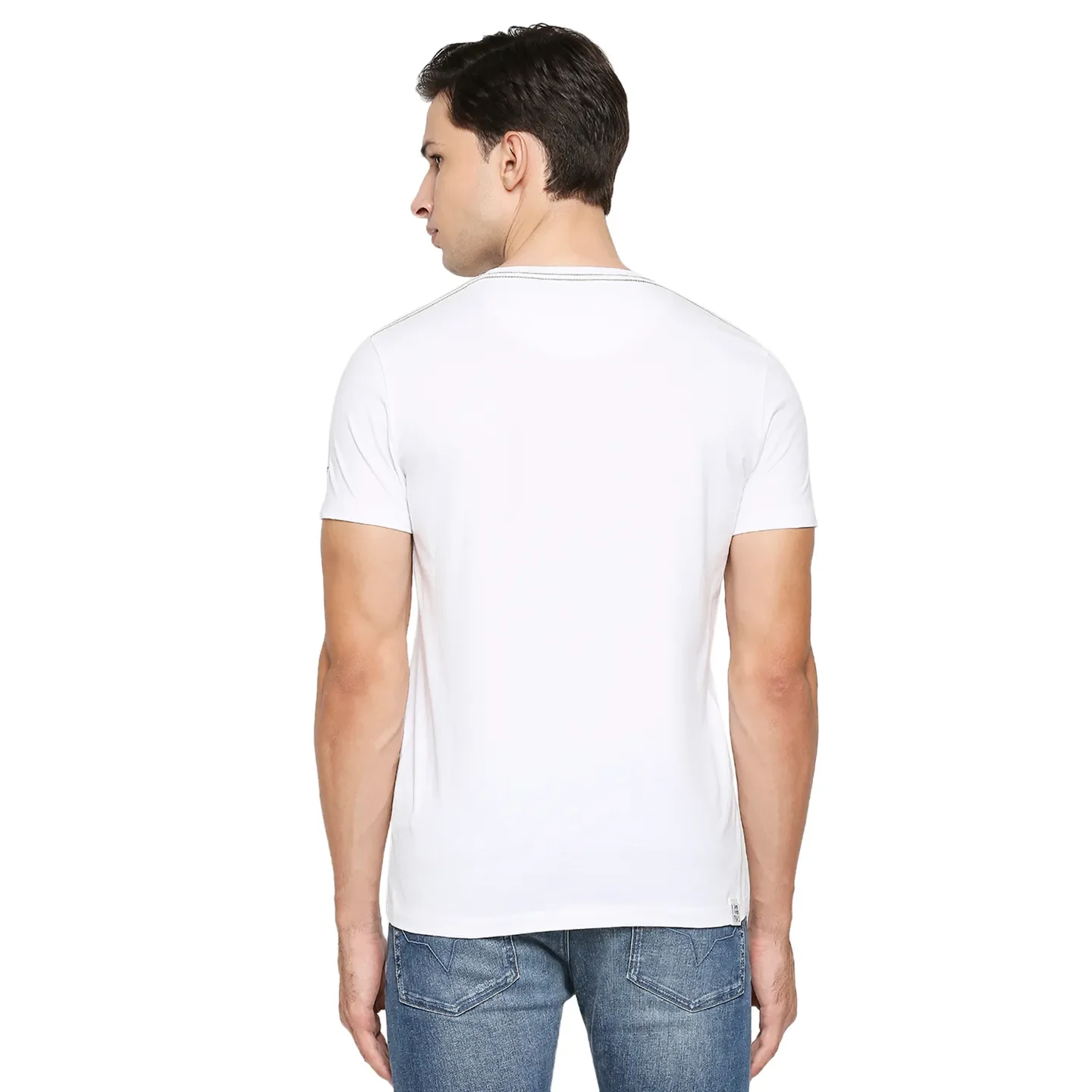 White Regular Fit Men's Short Sleeves T-Shirt by Being Human Clothing - Image 4