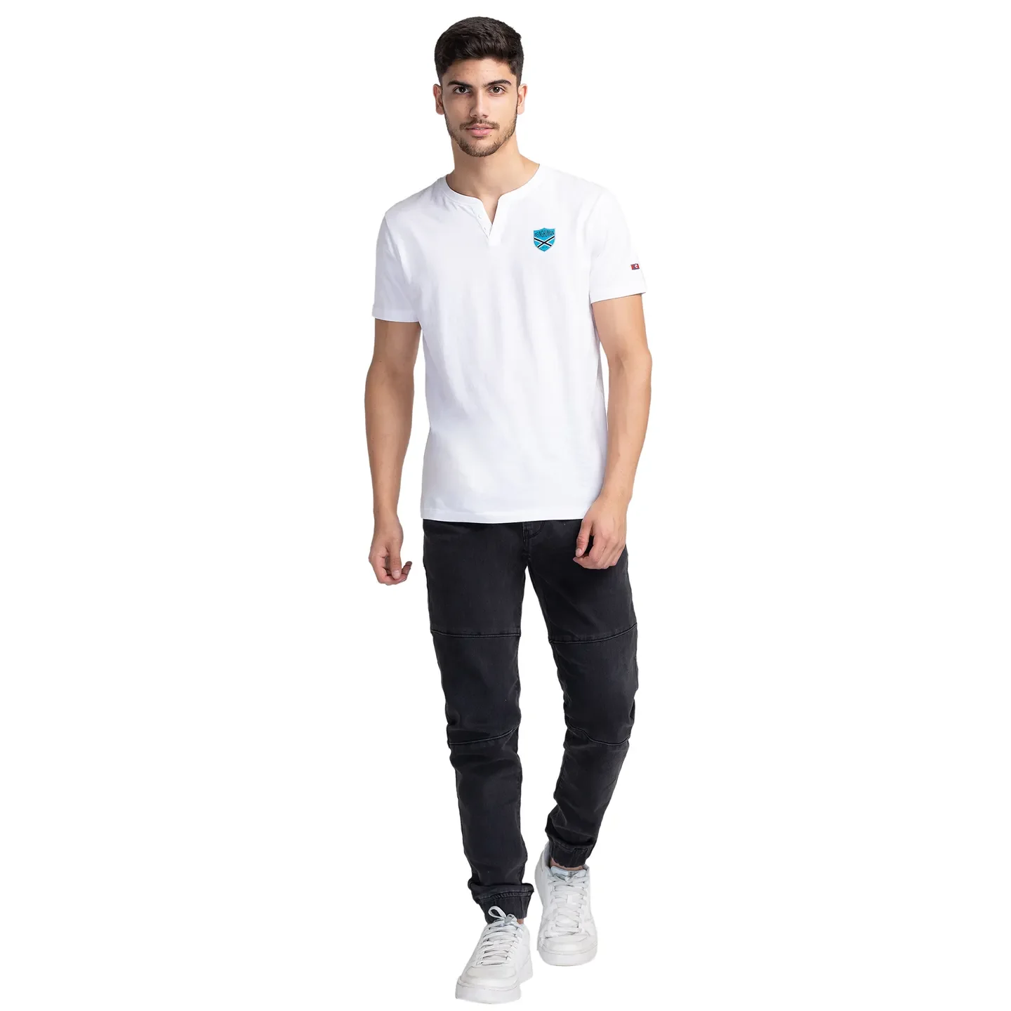 White Regular Fit Men's Short Sleeves T-Shirt by Being Human Clothing - Image 2