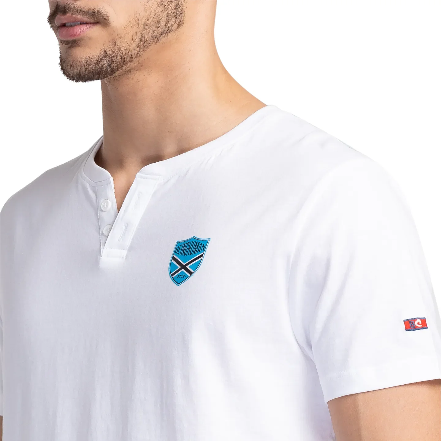 White Regular Fit Men's Short Sleeves T-Shirt by Being Human Clothing - Image 5
