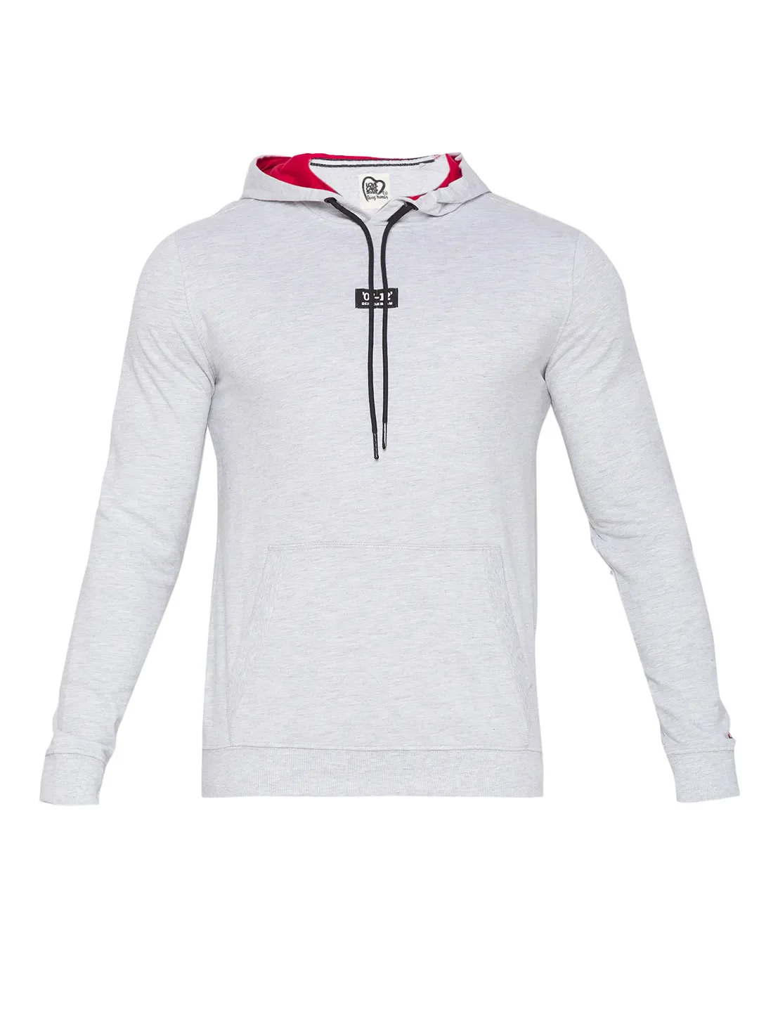 Beige Regular Fit Long Sleeves Cotton Men's Hoodie by Being Human Clothing - Image 7