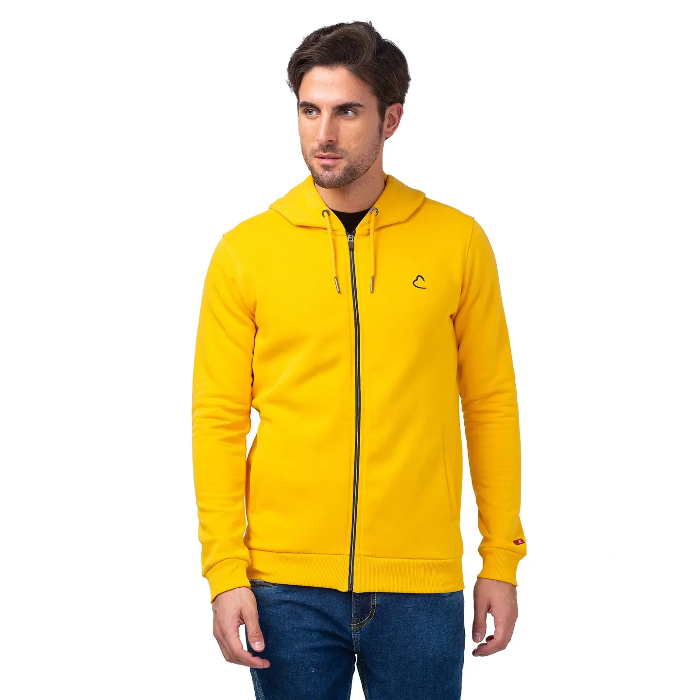Yellow Regular Fit Men's Hoodie by Being Human Clothing