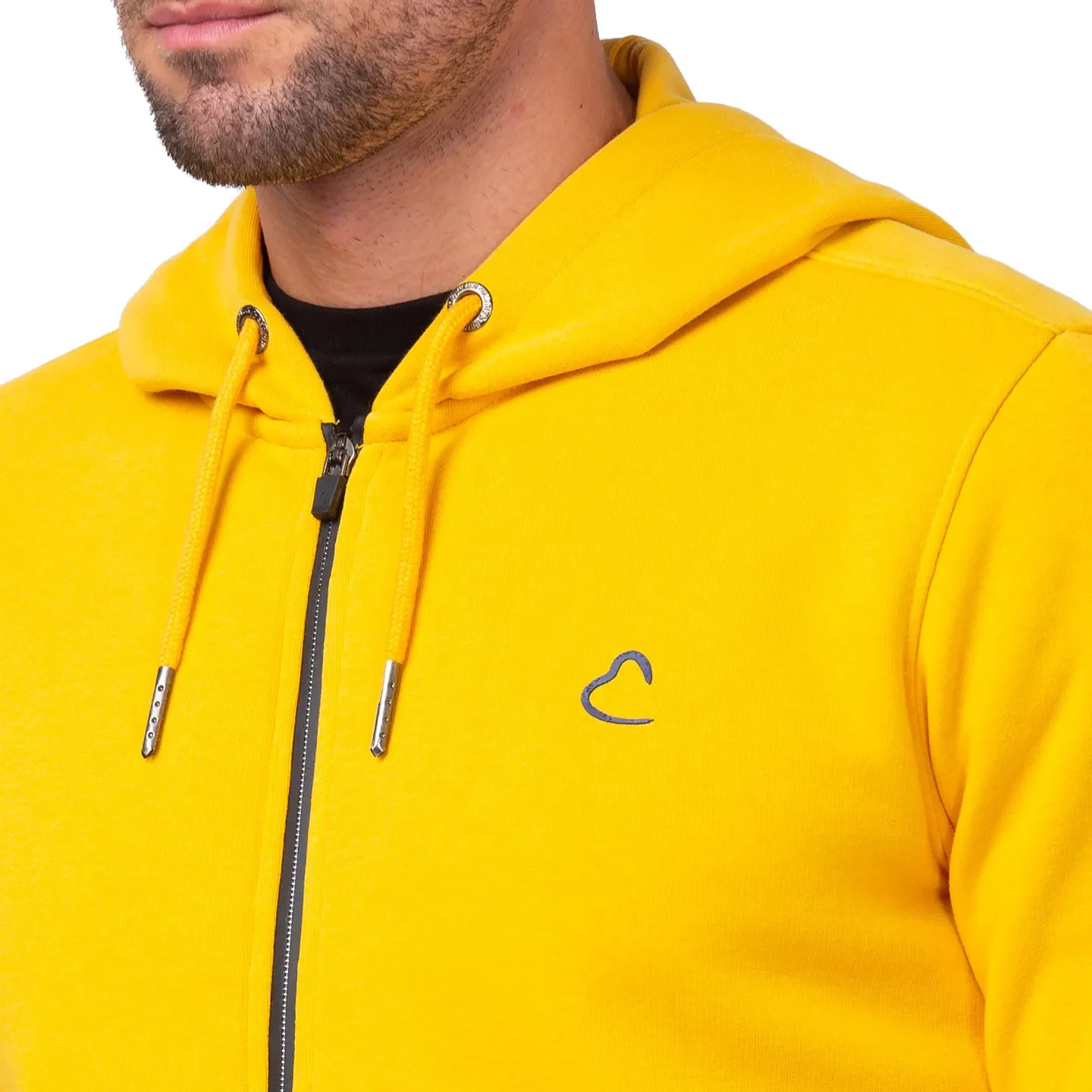 Yellow Regular Fit Men's Hoodie by Being Human Clothing - Image 5