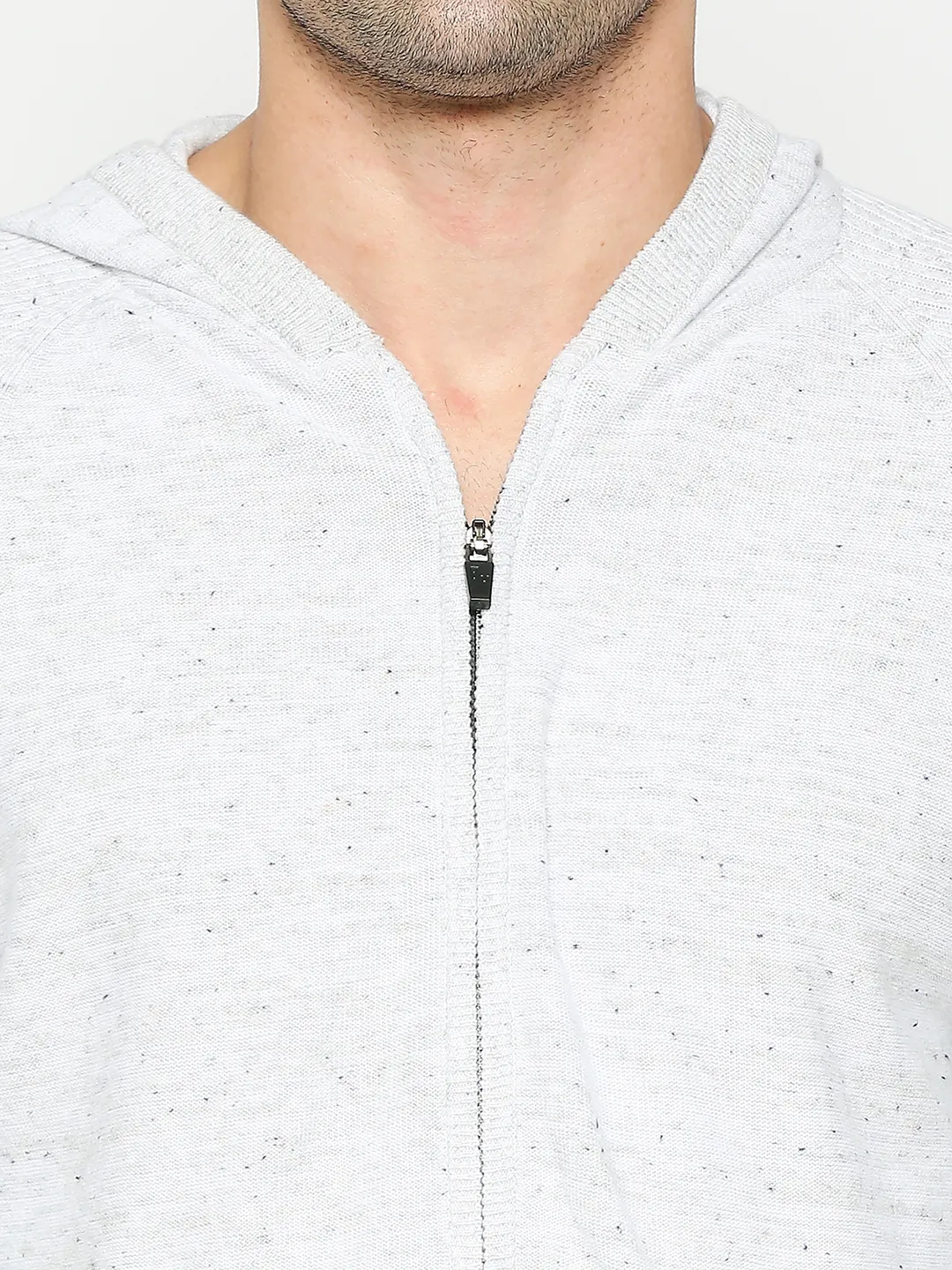 Grey Regular Fit Men's Hoodie by Being Human Clothing - Image 5