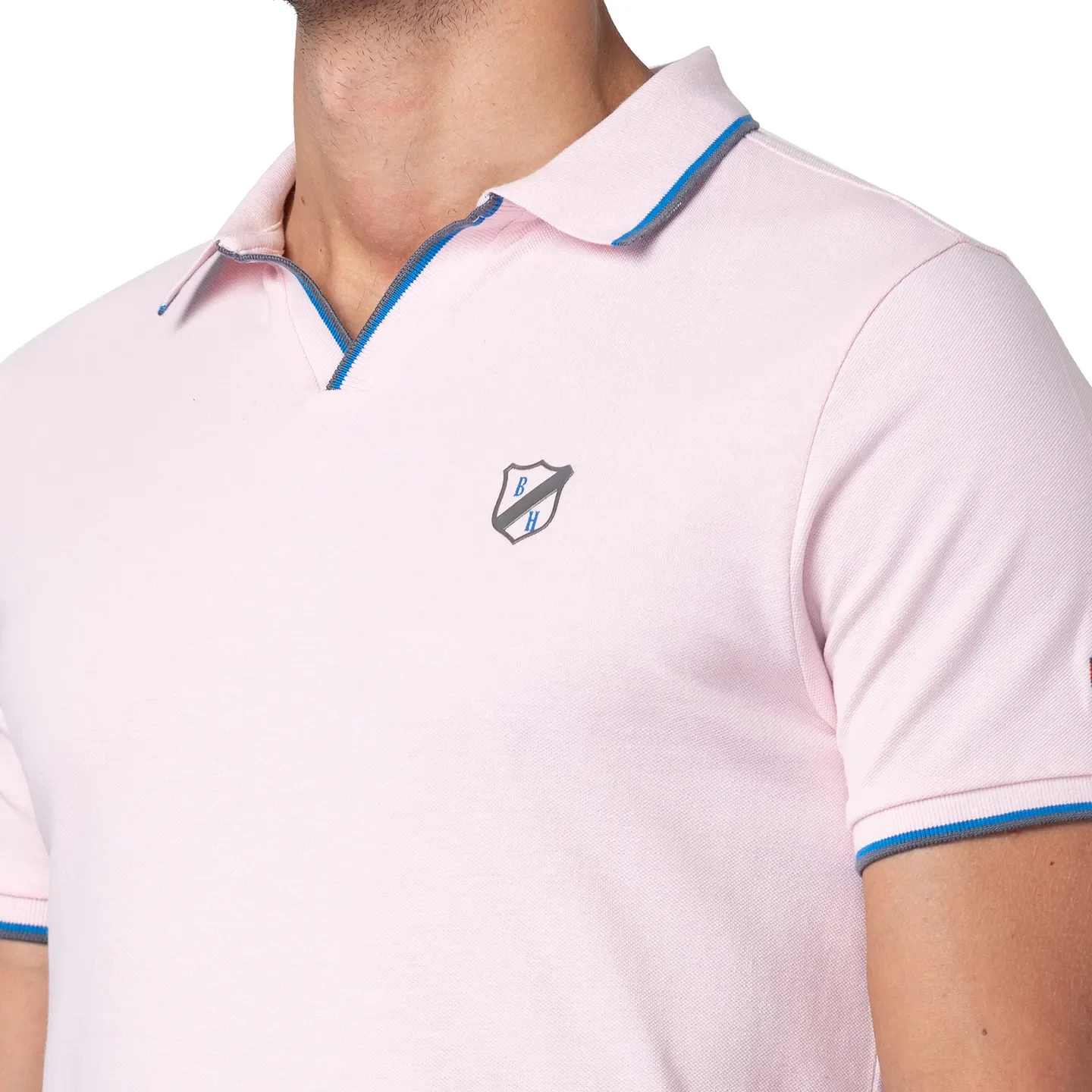 Pink Regular Fit Men's Polo T-Shirt by Being Human Clothing - Image 5