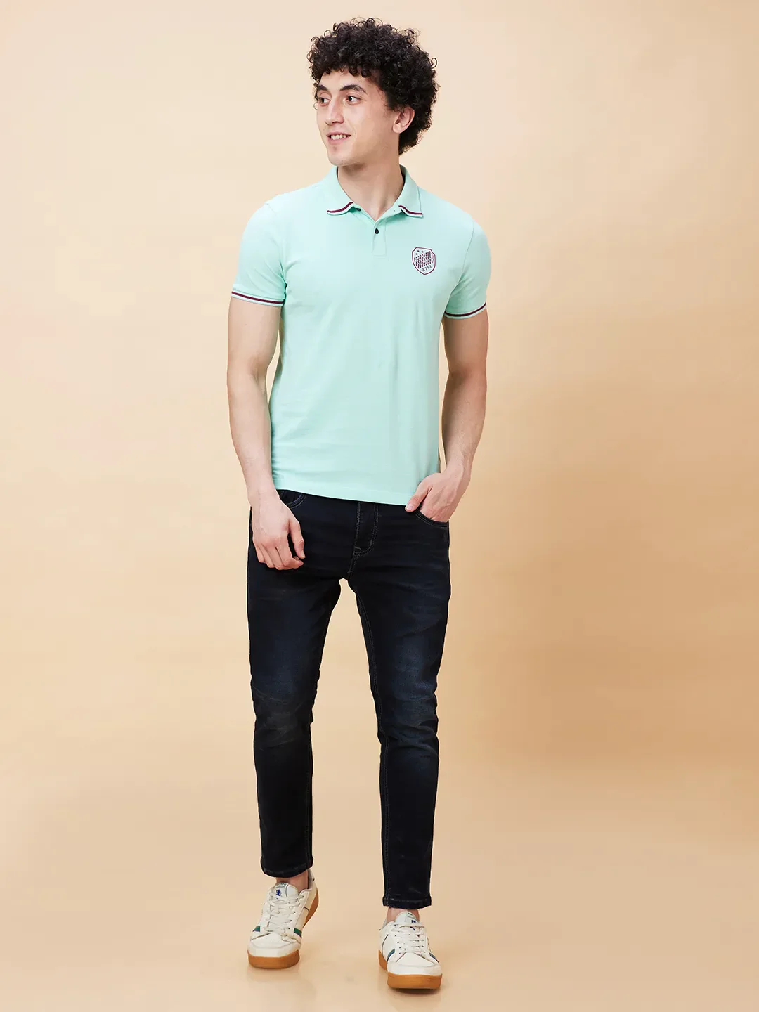 Brook Green Regular Fit Men's Polo T-Shirt by Being Human Clothing - Image 2
