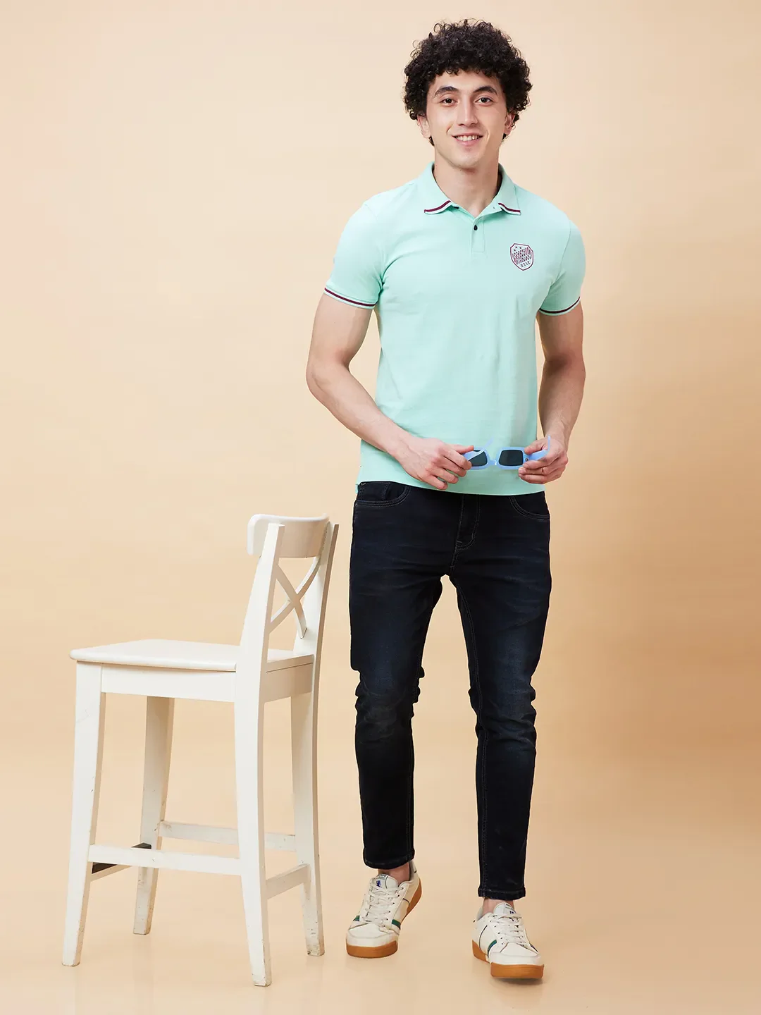 Brook Green Regular Fit Men's Polo T-Shirt by Being Human Clothing - Image 6