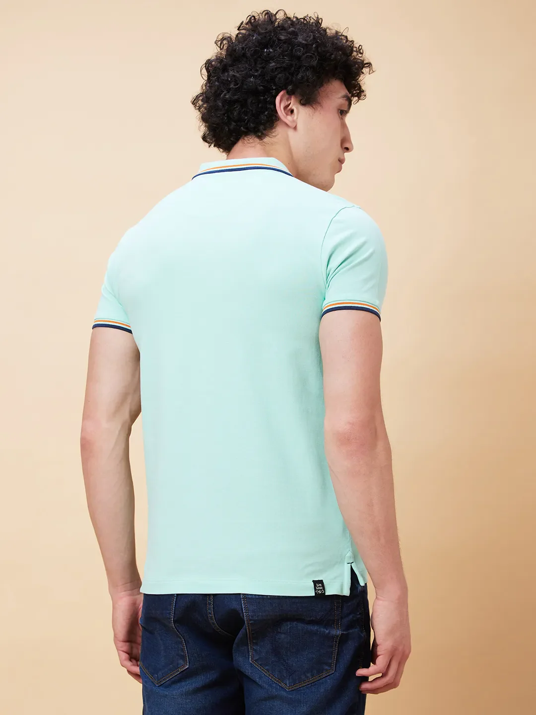 Brook Green Regular Fit Men's Polo T-Shirt by Being Human Clothing - Image 4