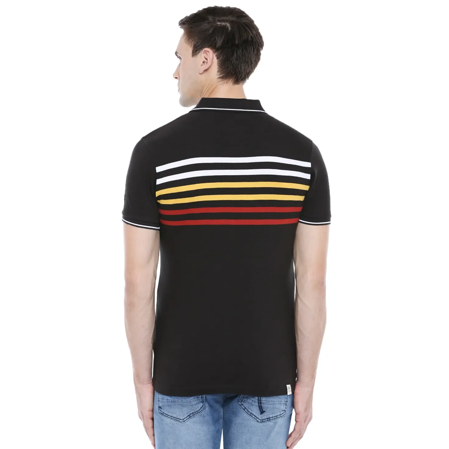 Brown Regular Fit Men's Polo T-Shirt by Being Human Clothing - Image 4