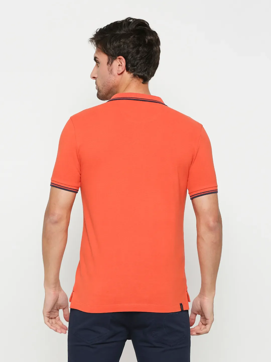 Green Regular Fit Men's Polo T-shirt by Being Human Clothing - Image 4