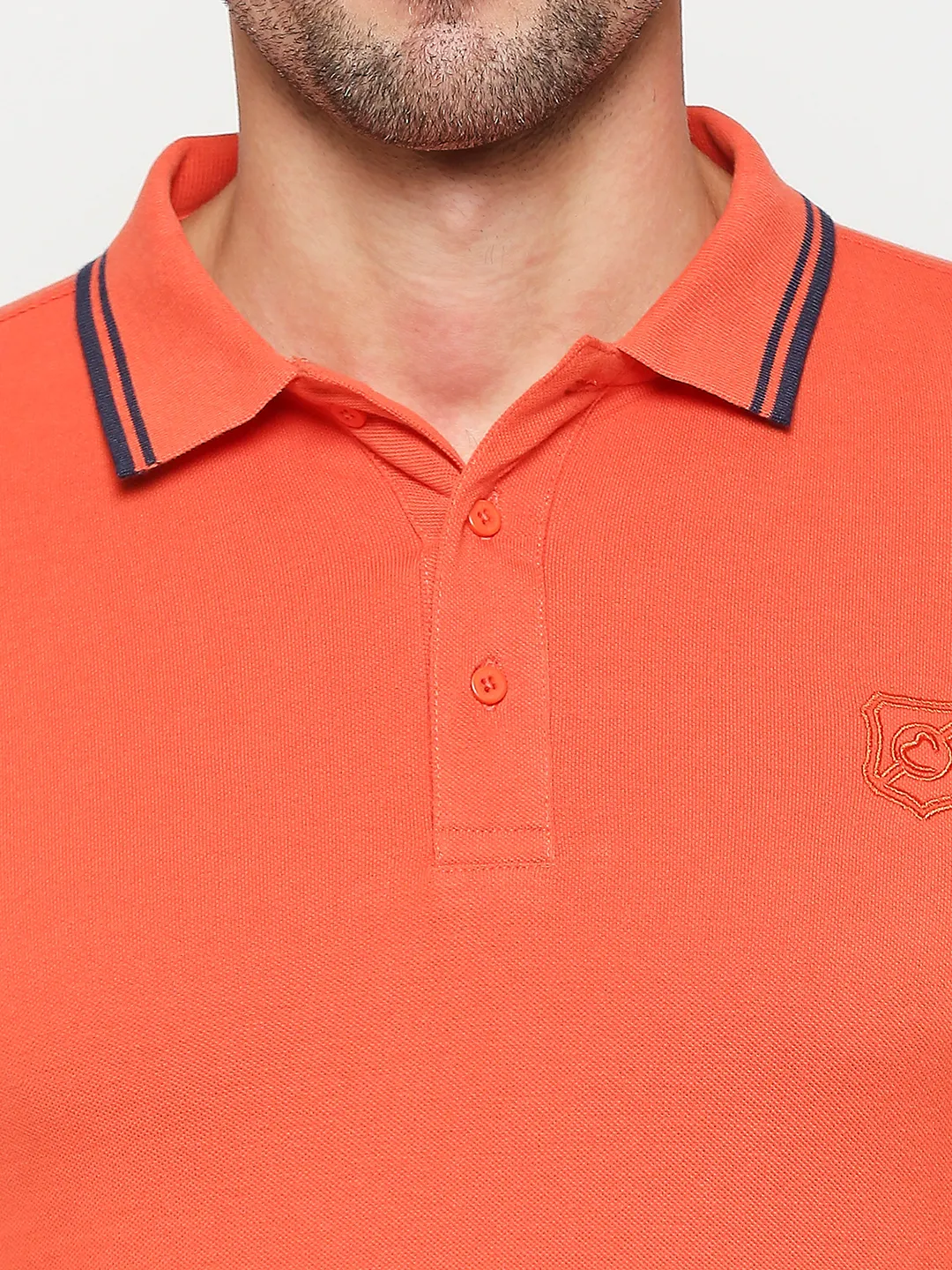 Green Regular Fit Men's Polo T-shirt by Being Human Clothing - Image 5