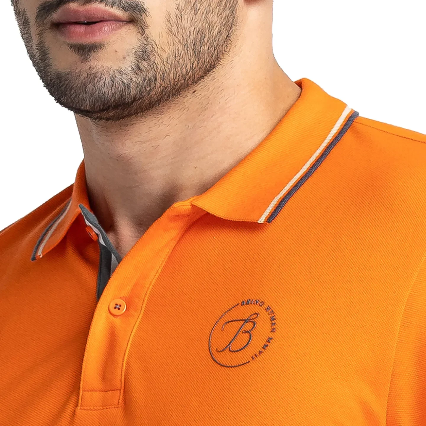 Blue Regular Fit Men's Polo T-Shirt by Being Human Clothing - Image 5