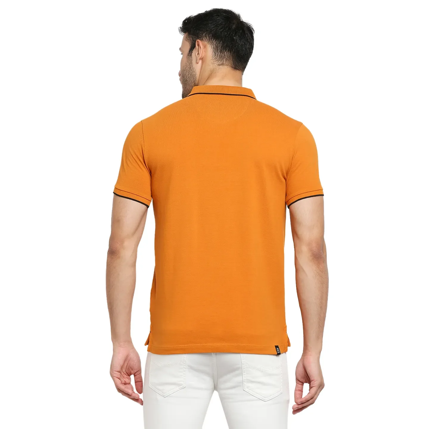 Yellow Regular Fit Men's Polo T-Shirt by Being Human Clothing - Image 4