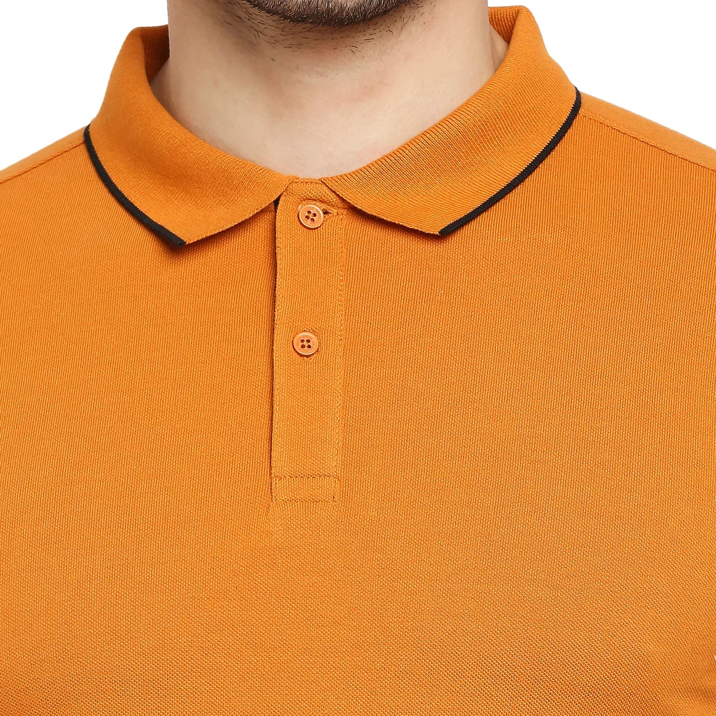 Yellow Regular Fit Men's Polo T-Shirt by Being Human Clothing - Image 5
