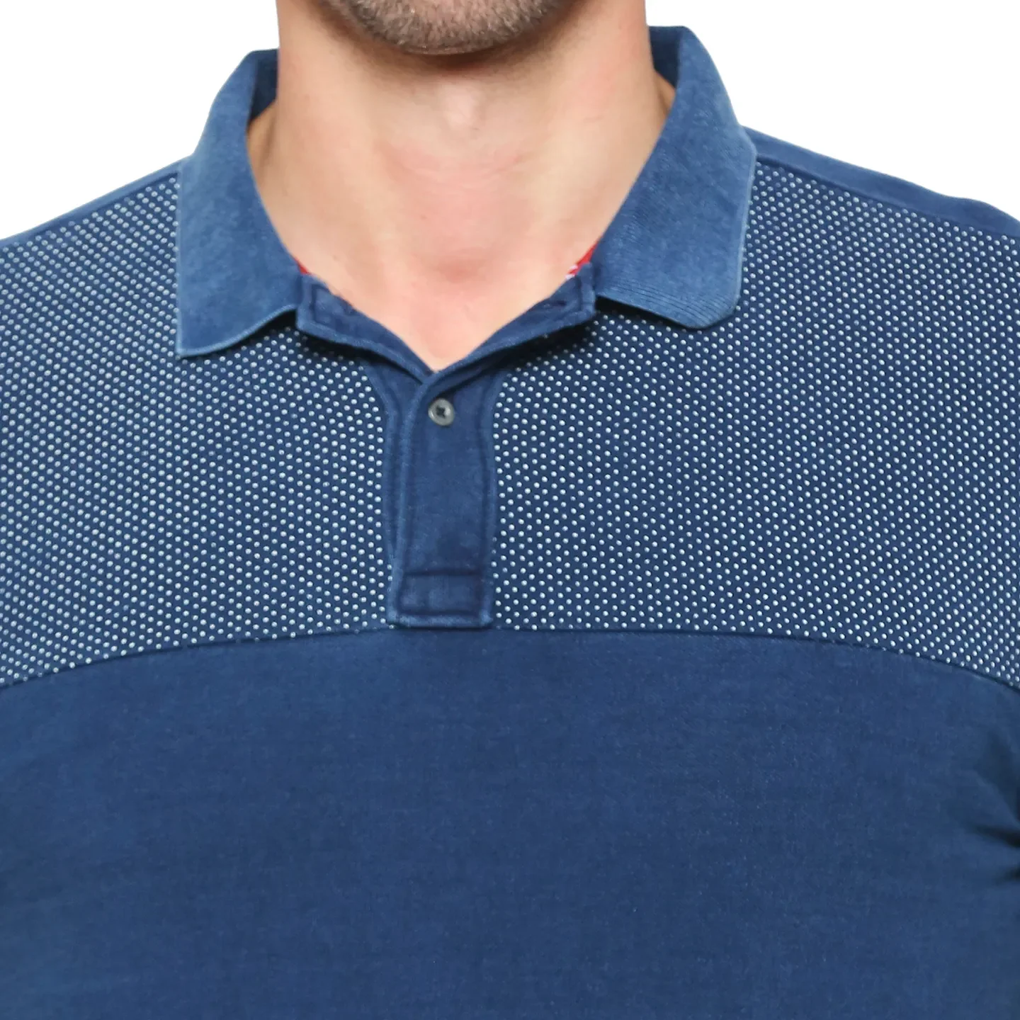 Indigo Regular Fit Men's Polo T-shirt by Being Human Clothing - Image 5