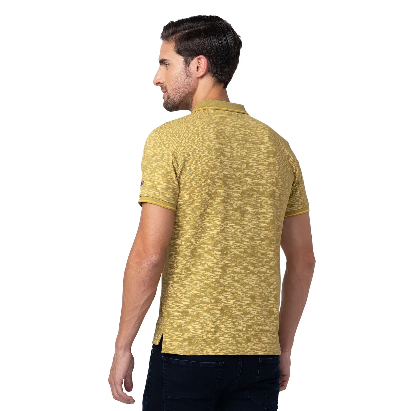 Brown Regular Fit Men's Polo T-Shirt by Being Human Clothing - Image 3