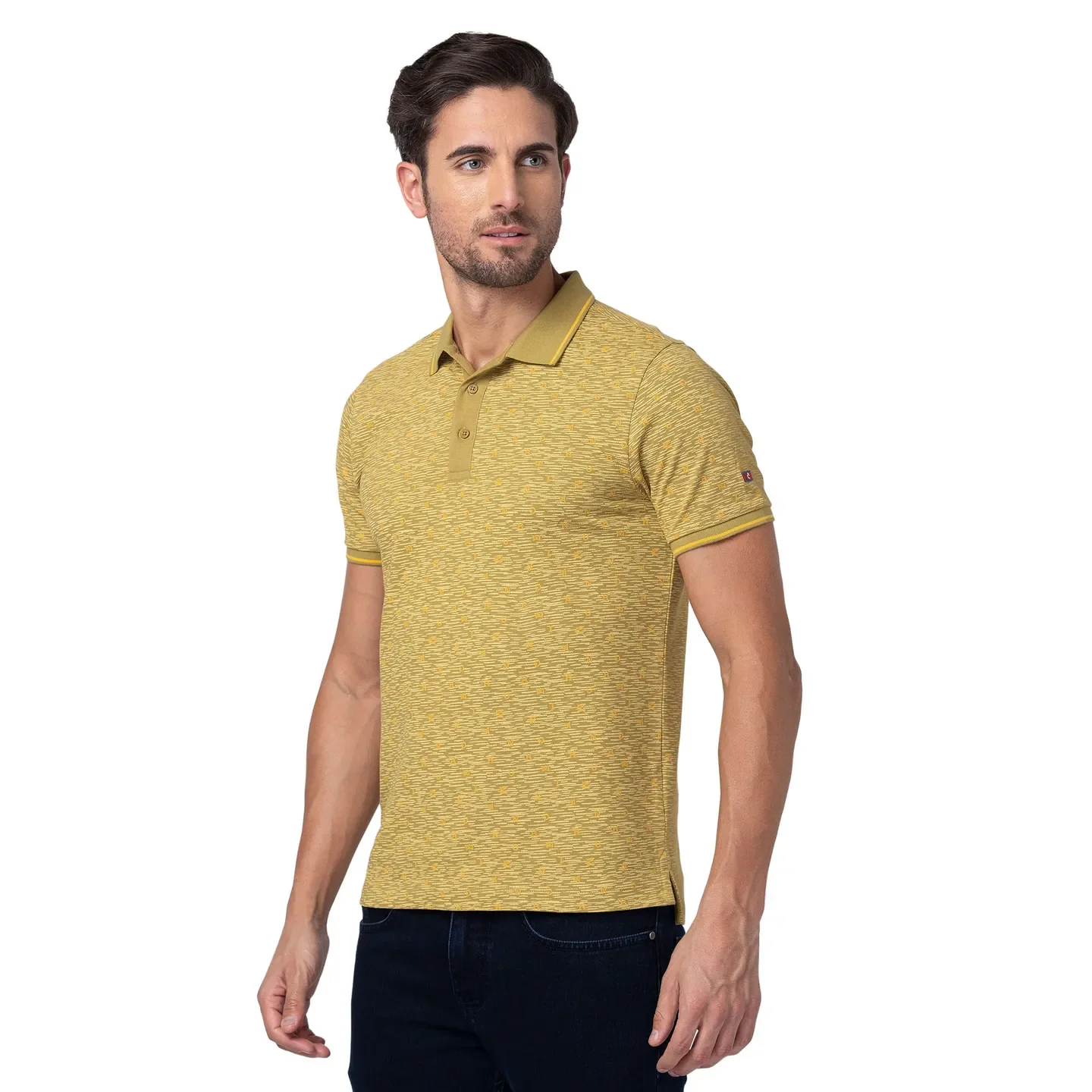 Brown Regular Fit Men's Polo T-Shirt by Being Human Clothing - Image 4