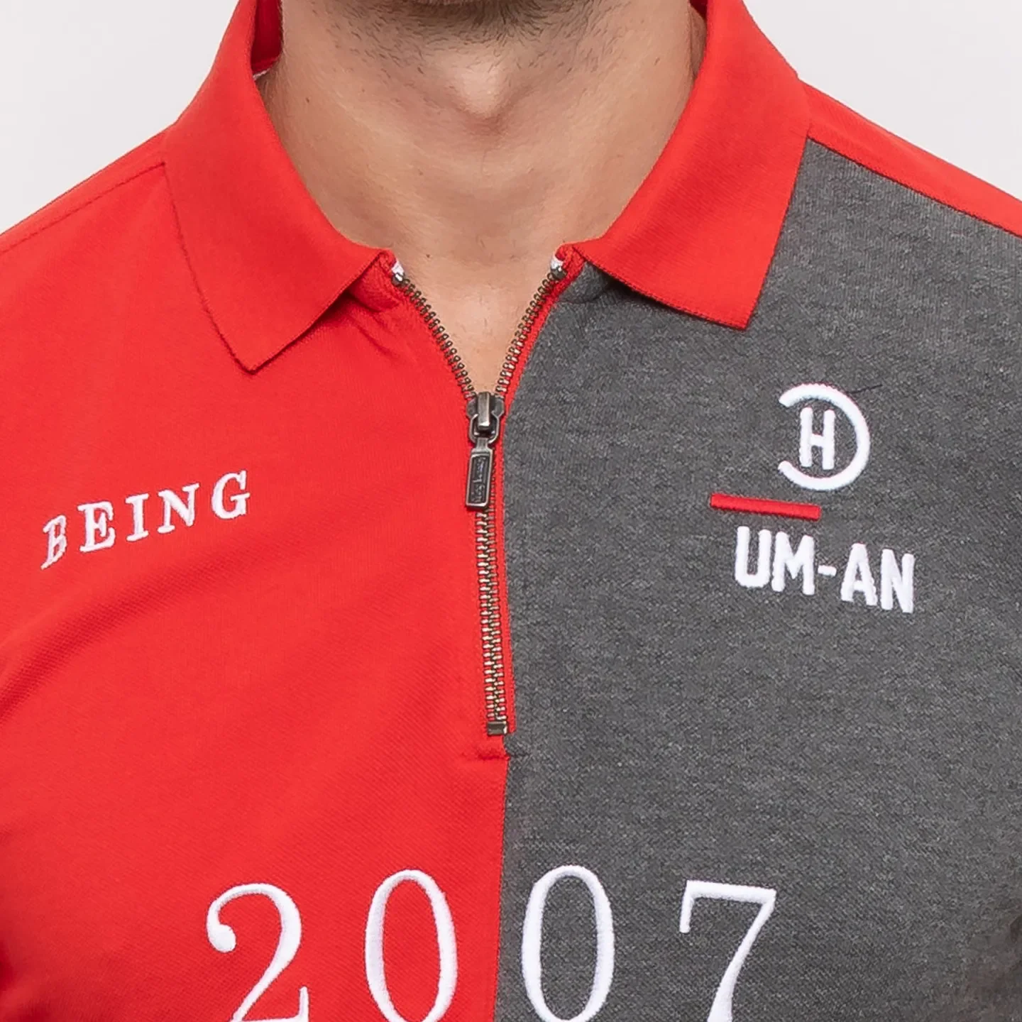 Red Regular Fit Men's Polo T-Shirt by Being Human Clothing - Image 5