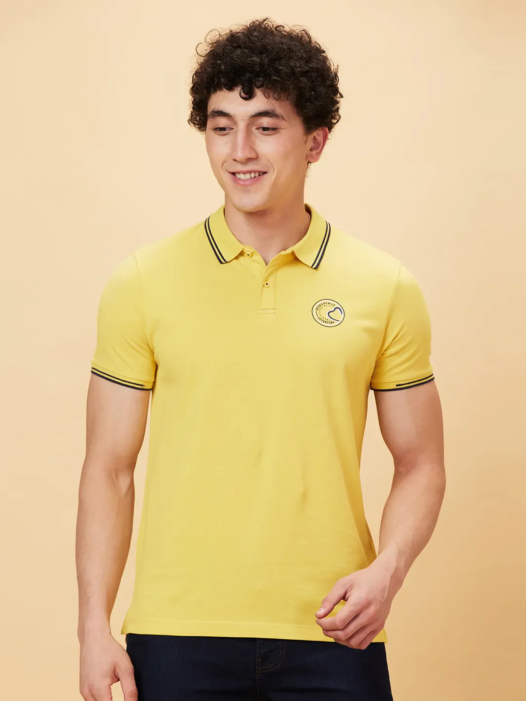 Purple Regular Fit Men's Polo T-Shirt by Being Human Clothing - Image 6