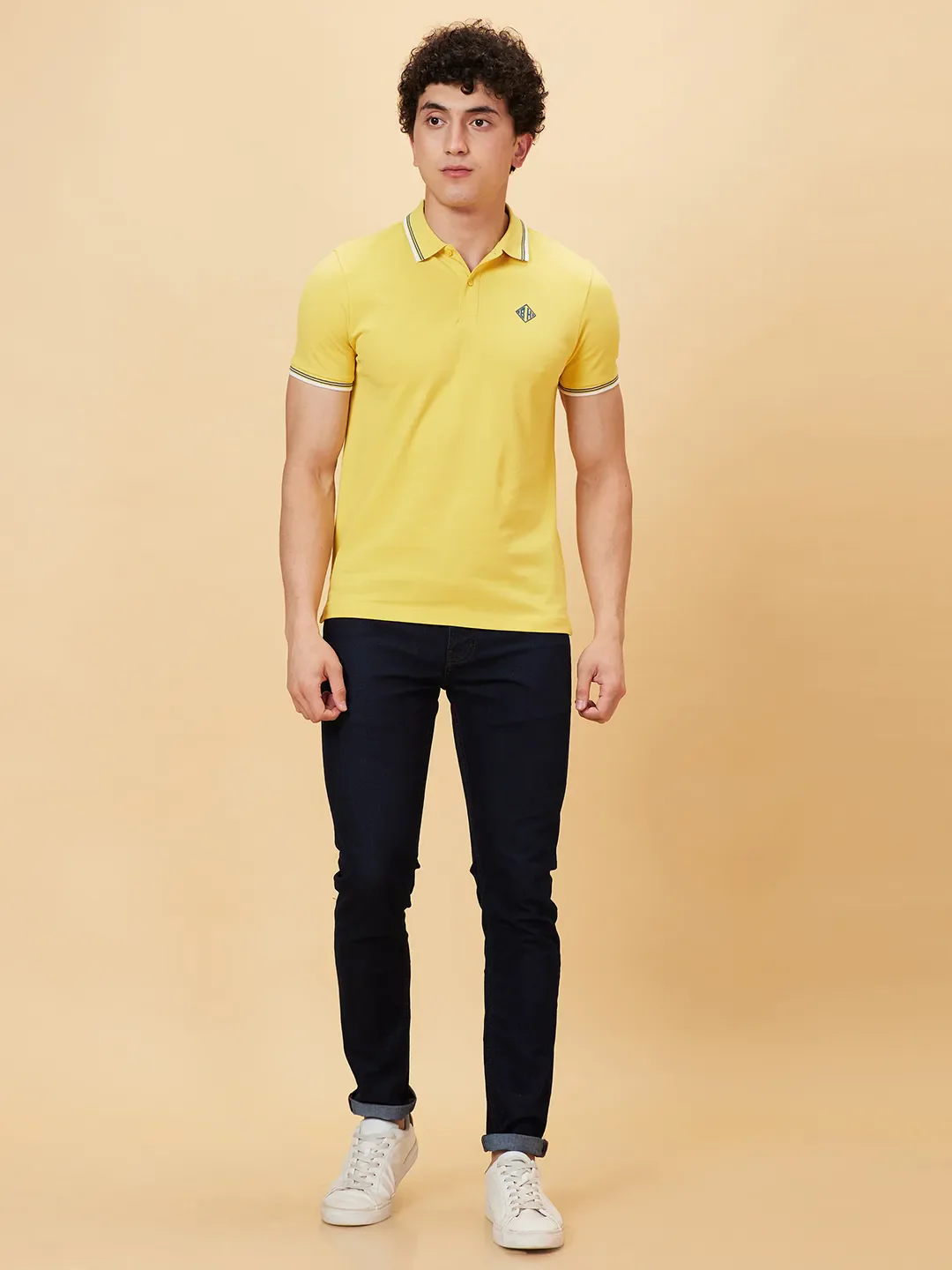 Mimosa Regular Fit Men's Polo T-Shirt by Being Human Clothing